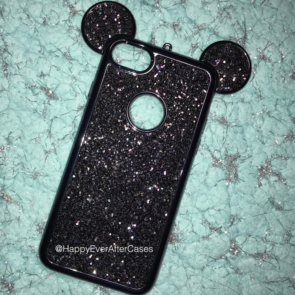 Disney inspired sparkly black iPhone case